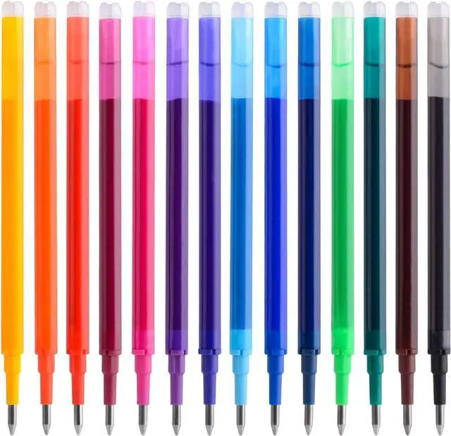 Main image of ParKoo Gel Ink Refills Compatible with FriXion Erasable Gel Pens, 14 Colors | Erasable Gel Pen Refills, Perfect for Writing, Note Taking, Journaling