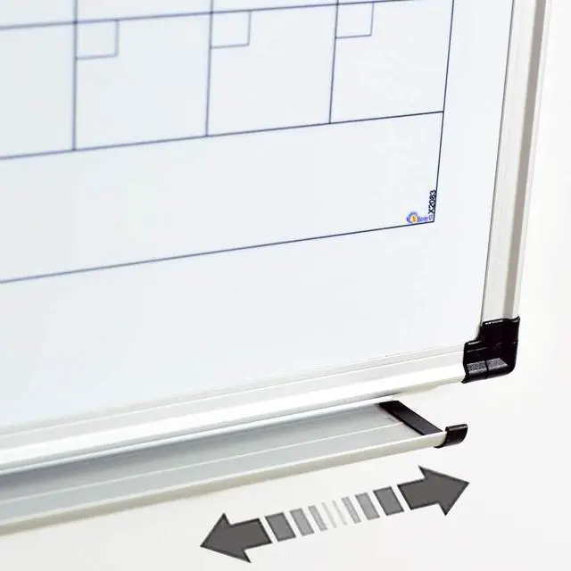 Alt view image 5 of 7 - Magnetic Calendar Whiteboard 48" x 36", 12 Months Calendar Dry Erase Board, Silver Aluminium Framed White Board Planner for Home School Office Organization
