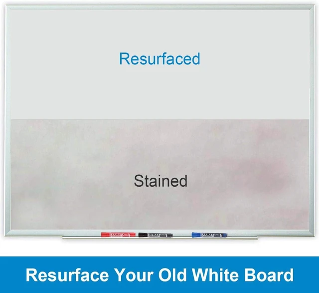 Alt view image 2 of 7 - Dry Erase Whiteboard Paper, Large White Board Stickers for Wall, 6x4ft Dry Erase Paper Roll with Adhesive Backing, Perfect Replacement for White Board, No Ghost After 60 Days, 6 Much Better Markers