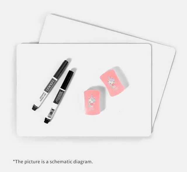 Alt view image 4 of 7 - loukin Kids Magnetic Dry Erase Erasers, Mini Whiteboard Eraser 2 Pack, Pink | Cute Printed Design, Safe ABS & Microfiber, Easy Grip, Portable Design, Magnetic Storage, Smooth Erasing