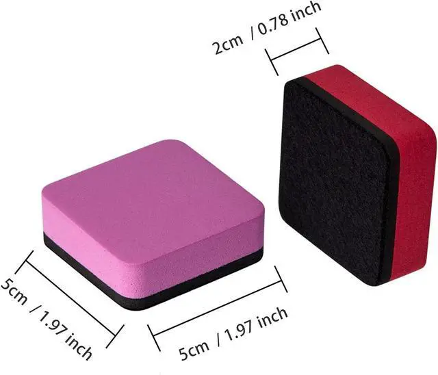 Alt view image 2 of 7 - Favide 24 Pack Magnetic Whiteboard Dry Erase Erasers for Classroom School