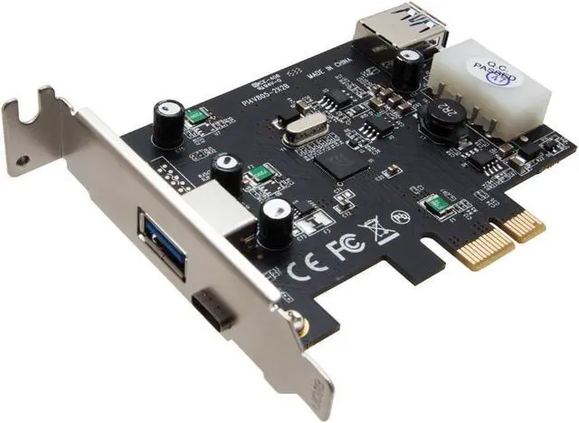 Alt view image 5 of 7 - USB C USB 3.0 and Type A USB 3.0 Port PCI-E x1 Expansion Card Via VL805-Q6 chipset SY-PEX20203