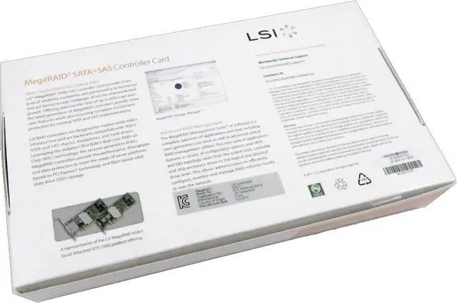Alt view image 6 of 7 - LSI Logic LSI00330 8-PORT INT., 6GB/S SATA+SAS, PCIE 3.0, 1GB DDRIII; IN THE BOX: MR SAS 9271-8I, Q