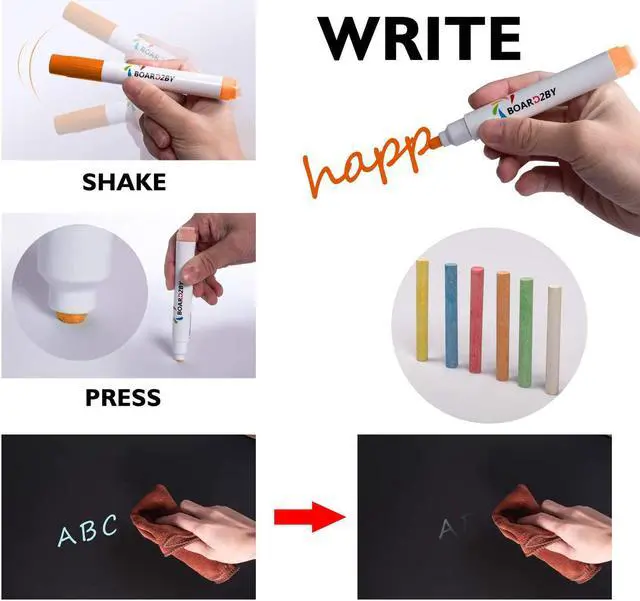 Alt view image 4 of 7 - Board2by Rustic Wood Framed Magnetic Chalkboard 24 x 36, Large Hanging Chalk Board Sign for Kids, Non-Porous Wall Blackboard for Wedding Kitchen Restaurant