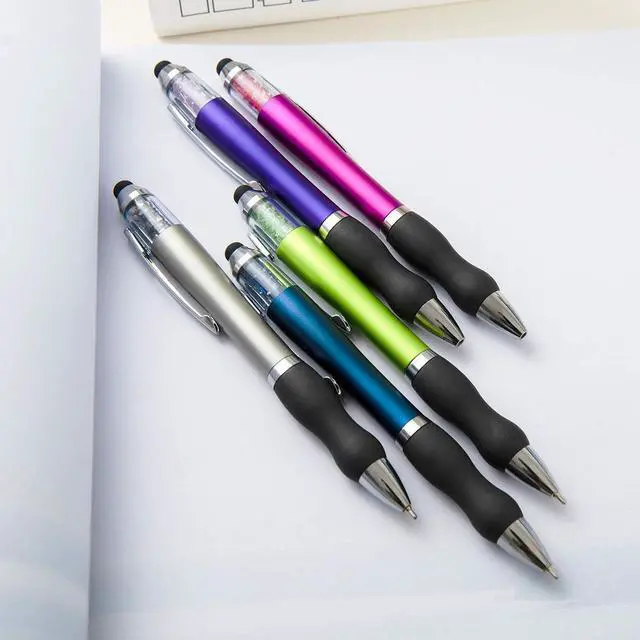 Alt view image 2 of 7 - Ballpoint Writing Pens,8 pack(5 count+3 refills) with Stylus Tips 1mm Medium Point Pen Black Ink Pen Stylus Pens for iPads