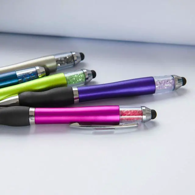 Alt view image 3 of 7 - Ballpoint Writing Pens,8 pack(5 count+3 refills) with Stylus Tips 1mm Medium Point Pen Black Ink Pen Stylus Pens for iPads