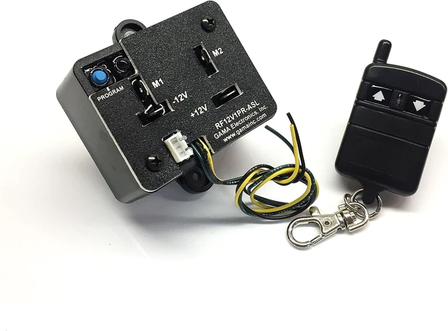 Alt view image 4 of 4 - RF Remote Reverse Polarity 12V DC Motor Controller with Auxiliary Switch