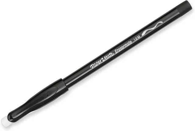 Alt view image 3 of 5 - EraserMate Erasable Pen, Medium Point, Black, Box of 12