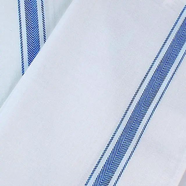 Alt view image 4 of 7 - Blue Dish Towels [12 Pack - 15 x 25 Inches] 100% Ring Spun Cotton Highly Absorbent & Reusable Cleaning Bar Tea Kitchen and Dishcloths Set - 200 GSM