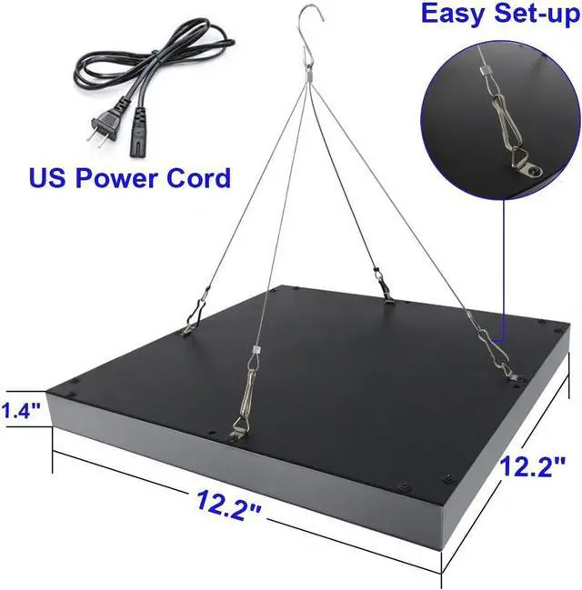 Alt view image 5 of 5 - LED Grow Light 75W UV IR Growing Lamp for Indoor Hydroponic Plants