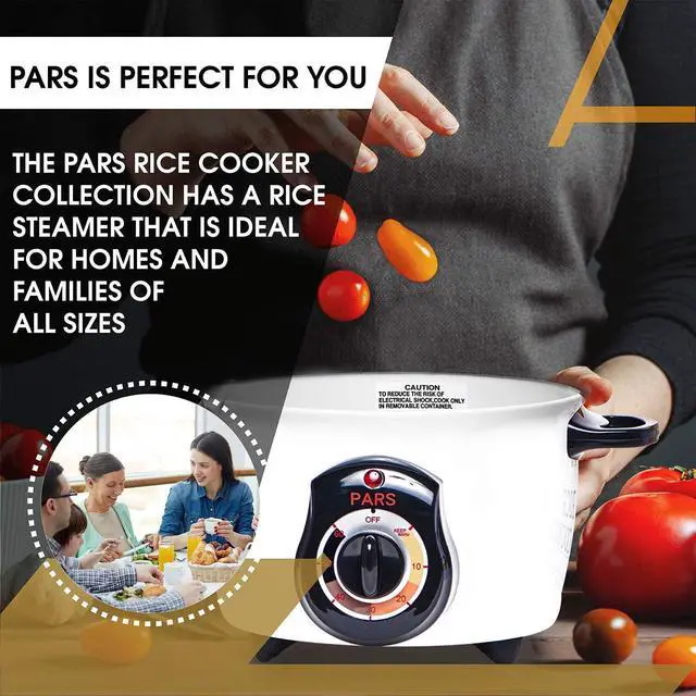 Alt view image 6 of 7 - Pars Automatic Persian Rice Cooker - Tahdig Rice Maker Perfect Rice Crust, 5 Cup