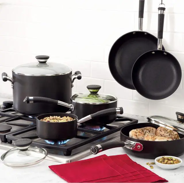 Alt view image 4 of 5 - Circulon Acclaim Hard Anodized Nonstick Casserole Dish/Casserole Pan with Lid - 4.5 Quart, Black
