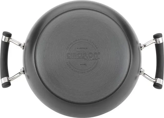 Alt view image 3 of 5 - Circulon Acclaim Hard Anodized Nonstick Casserole Dish/Casserole Pan with Lid - 4.5 Quart, Black