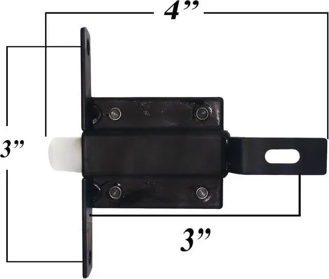 Alt view image 3 of 3 - 4 3 IN Recess Mount Plunger Bolt latch Compartment DOOR CATCH RV E525