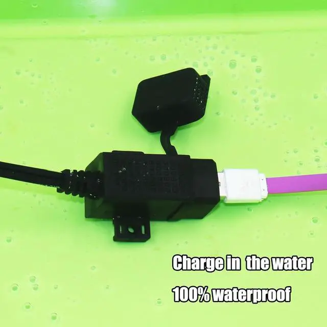 Alt view image 5 of 6 - MOTOPOWER MP0609C 3.1Amp Waterproof Motorcycle Dual USB Charger Kit SAE to USB Adapter Cable Phone Tablet GPS Charger