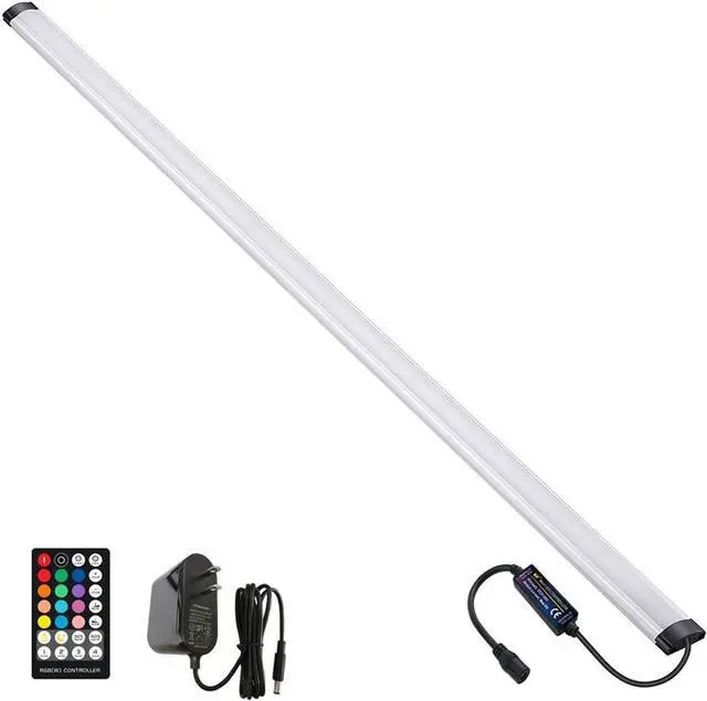 Main image of Dimmable Under Cabinet Lighting, RGB LED Light Bar, RF Remote Control Lamp, Multicolor Under Counter Lights for Desk, Room, Cupboard, Hallway, Shelf, Closet (36 Inch)