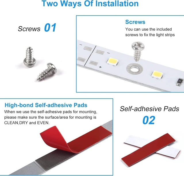 Alt view image 7 of 7 - Plug-In Under Cabinet LED Lighting Kit, 13W Daylight White 5000K