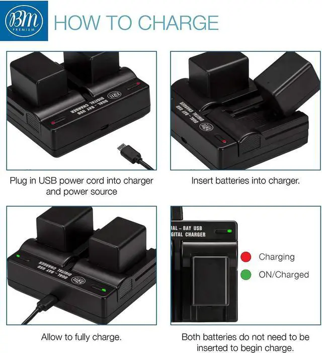 Alt view image 5 of 7 - 2 BP-718 Batteries and Dual Charger for Canon Vixia HFR80 HFR82 HFR800, HFR70, HFR72, HFR700, HFR32, HFR300, HFR40, HFR42, HFR400, HFR50, HFR52, HFR500, HFR60, HFR62, HFR600 Camcorder