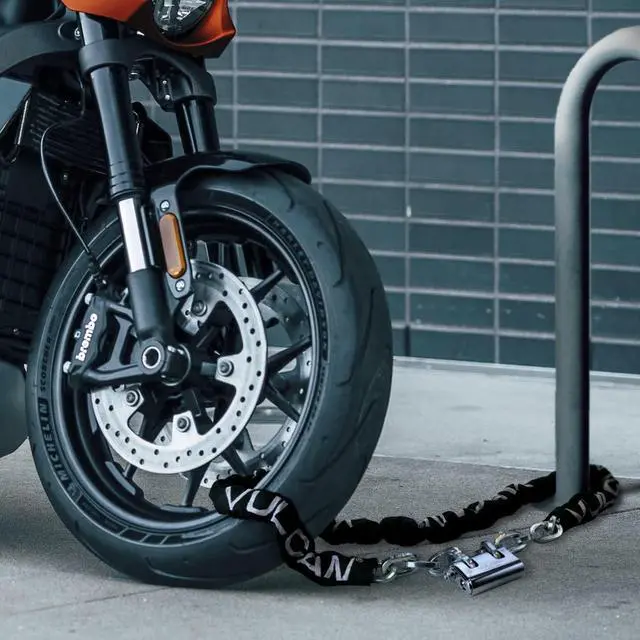 Alt view image 5 of 7 - Security Chain and Lock Kit - Premium Case-Hardened - 5/16 Inch x 9 Foot Chain (+/- 1.5 Inches) - Cannot Be Cut with Bolt Cutters or Hand Tools