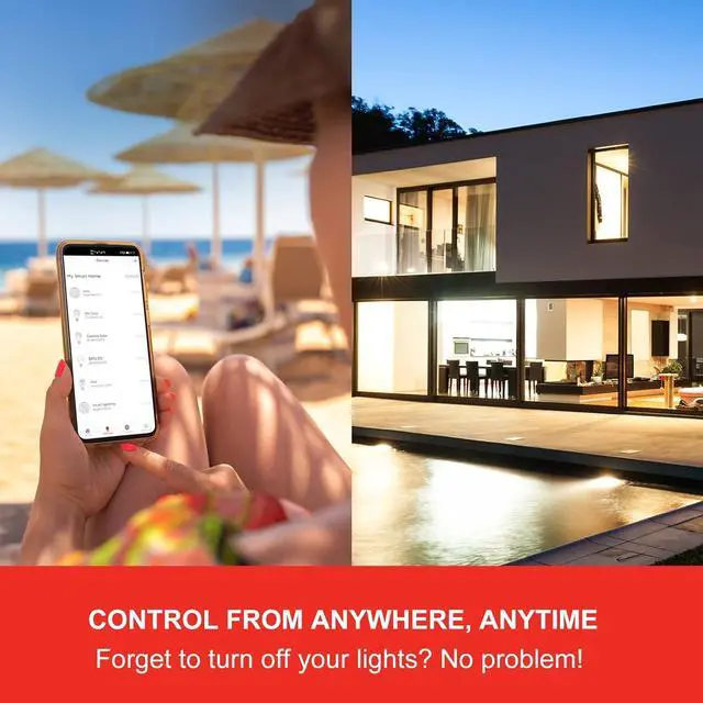 Alt view image 6 of 7 - Zigbee Smart Light Bulbs, Smart Hub Required, Work with SmartThings and Echo with Built-in Hub, Voice Control with Alexa and Google Home, Soft White B11 Candelabra Light Bulbs 40W Eqv. 4 Pack