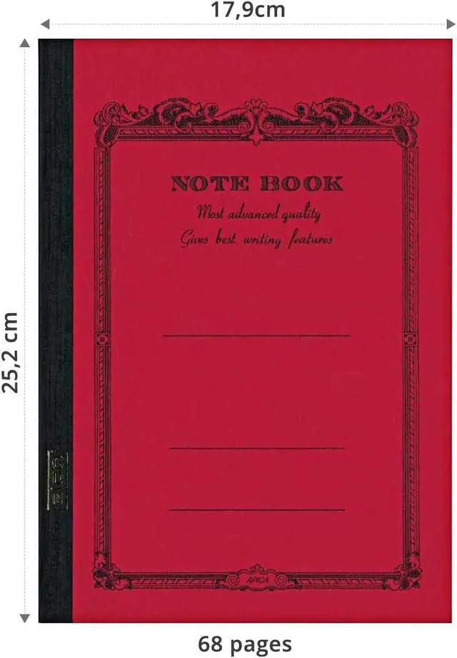 Alt view image 5 of 7 - Apica CD15RN B5 CD Notebook, Red