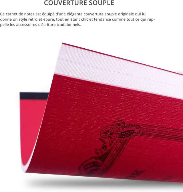 Alt view image 4 of 7 - Apica CD15RN B5 CD Notebook, Red