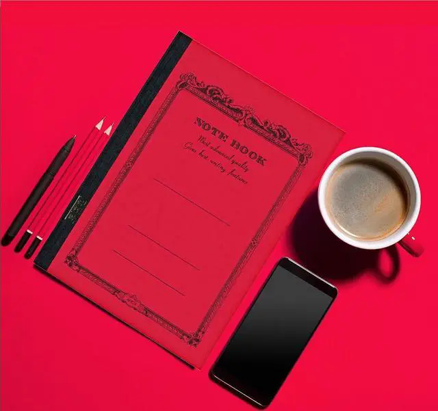 Alt view image 7 of 7 - Apica CD15RN B5 CD Notebook, Red
