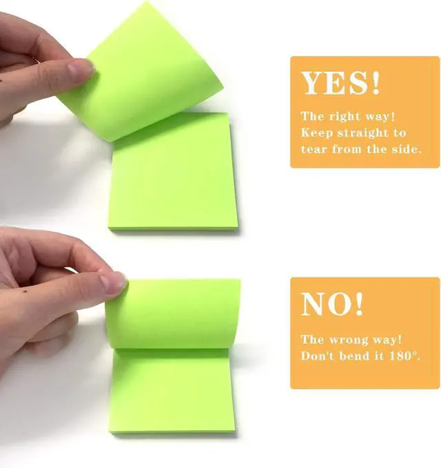 Alt view image 3 of 7 - Phthdoty 8 Pads Pop Up Sticky Notes 3x3 Refills 8 Bright Colors, 640 Sheets | Pop-Up Refills with Strong Adhesion and Clean Removal, Bright Colors Perfect for Study Notes and Office Memos