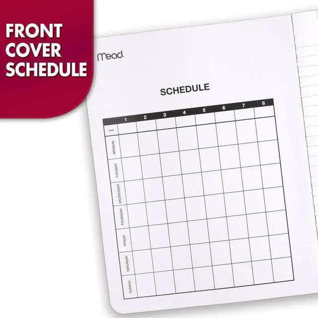 Alt view image 4 of 7 - Mead Composition Notebook, Wide Ruled Paper, 7.5" x 9.75", 100 Sheets, Black Marble, 3 Pack (38301)