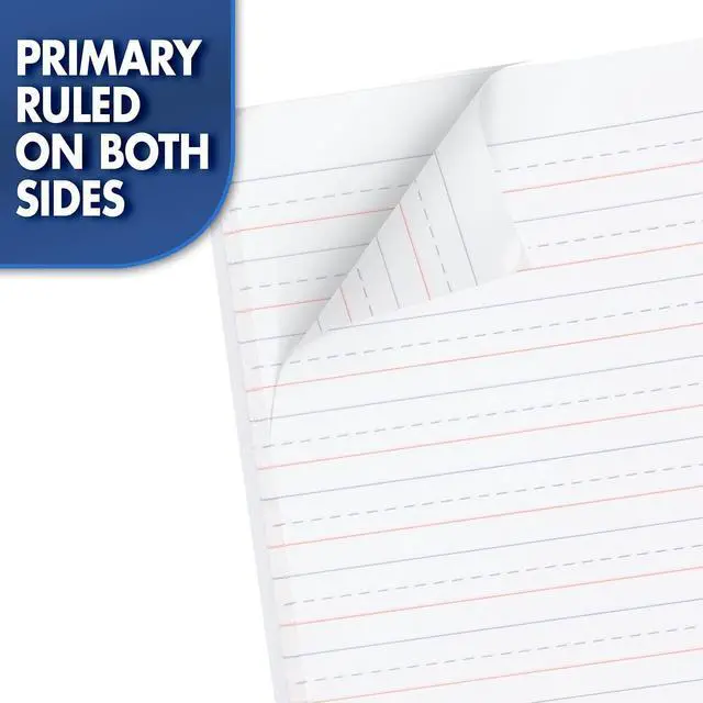 Alt view image 5 of 7 - Mead Primary Composition Book, Primary Ruled Journal, Grades K-2, 7-1/2" x 9-3/4", 100 Sheets, Blue Marble (09902)