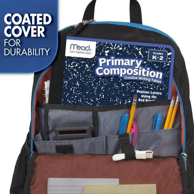 Alt view image 6 of 7 - Mead Primary Composition Book, Primary Ruled Journal, Grades K-2, 7-1/2" x 9-3/4", 100 Sheets, Blue Marble (09902)