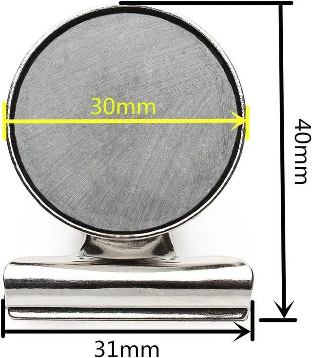 Alt view image 4 of 7 - Ninth Five Strong Magnetic Clips, Heavy Duty Fridge Magnets Clips