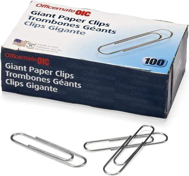 Alt view image 2 of 2 - Officemate No.1 Smooth Paper Clips, Pack of 6 Boxes of 100 Clips Each, 600 Clips Total (99911)