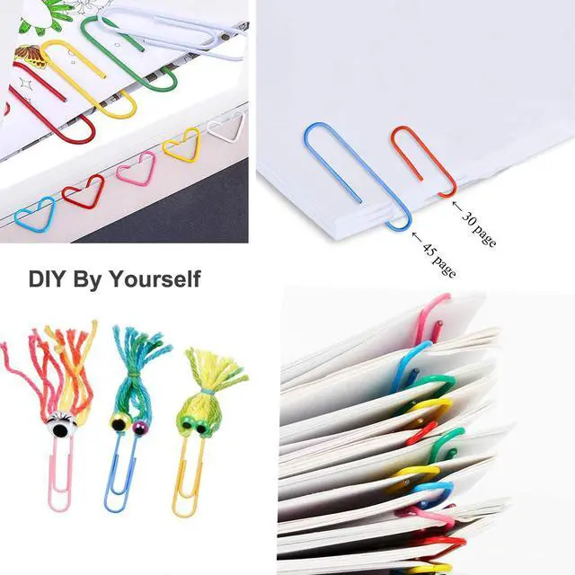 Alt view image 6 of 6 - Vinaco Colored Large Paper Clips, 100 Pack 2", Rustproof Office School Use