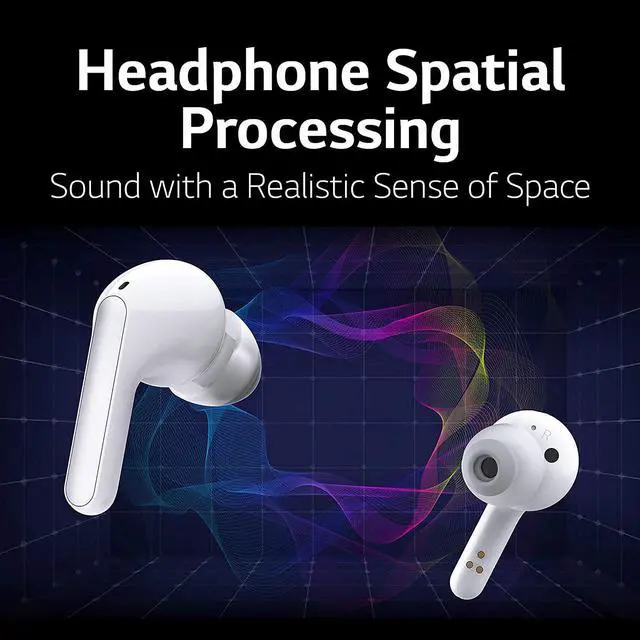Alt view image 14 of 20 - LG Tone Free FN5W Wireless Earbuds with Meridian Audio - White