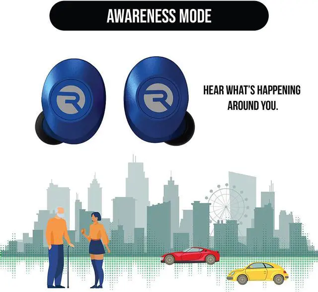 Alt view image 6 of 7 - The Everyday Fengoutlet Bluetooth Wireless Earbuds with Microphone- Stereo Sound in-Ear Bluetooth Headset True Wireless Earbuds 32 Hours Playtime (Matte Blue)