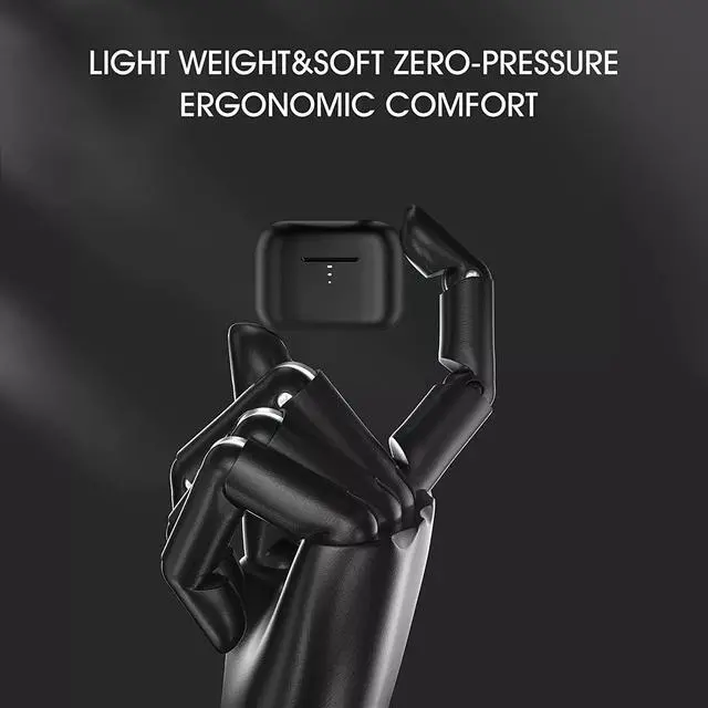 Alt view image 7 of 7 - QCY T11 True Wireless Earbuds with 4 Mics Noise Cancelling, in-Ear Detection Headphones Bluetooth 5.1, Deep Bass, App Customize, Touch Control, Type-C, 35H Paytime Earphone for Workout (Black)