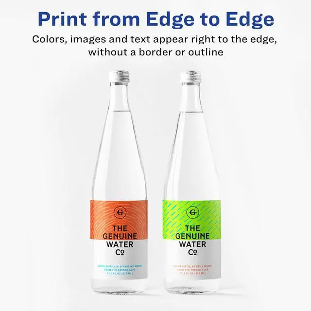 Alt view image 3 of 7 - Avery Print-to-the-Edge Printable Shipping Labels, 3.75" x 7.75", Matte White, Sure Feed Technology, Laser & Inkjet Printer Compatible, 100 Blank Labels per Pack (5 Packs of 6878)