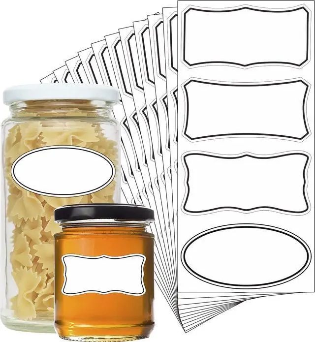 Main image of Hybsk Removable Freezer Food Labels for Jars Easy Peel Off - Frozen Food Storage Labels that Leave No Sticky Residue After Use (Type 2)