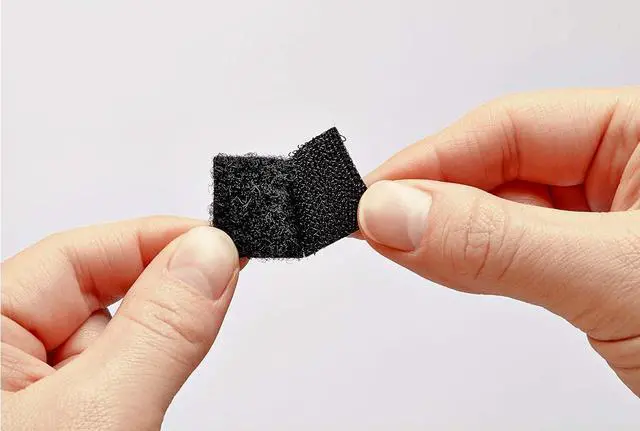 Alt view image 3 of 7 - Multi-Purpose Hook and Loop Fasteners, For Indoor Use, Black, 7/8 in, 12-Pair, 24-Squares