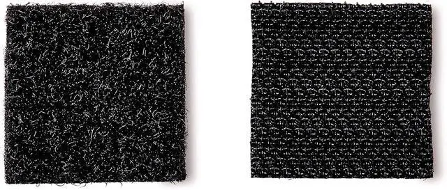 Alt view image 4 of 7 - Multi-Purpose Hook and Loop Fasteners, For Indoor Use, Black, 7/8 in, 12-Pair, 24-Squares