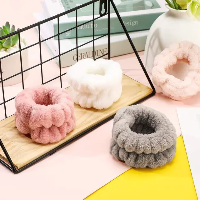 Alt view image 7 of 7 - Chuangdi 4 Pairs Wrist Bands for Washing Face Microfiber,Stylish Colors | Soft Absorbent Spa Scrunchies, Keep Arms Dry During Facial Cleansing, Ideal for Makeup Removal and Skincare Routines