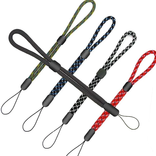 Alt view image 2 of 7 - 5Pack Multicolor Wrist Lanyards Button Adjustable Length Lanyard