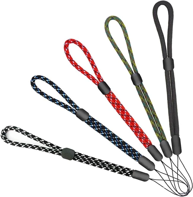 Alt view image 6 of 7 - 5Pack Multicolor Wrist Lanyards Button Adjustable Length Lanyard