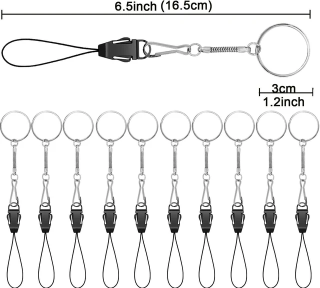 Alt view image 2 of 6 - 10Pcs Lanyards Detachable with Plastic Buckle