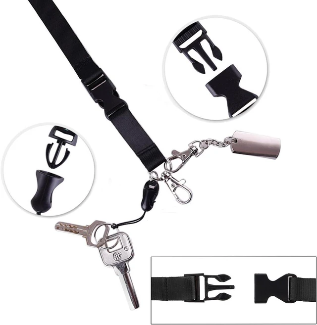 Alt view image 6 of 7 - 5Pack Neck Lanyards Detachable Buckle with Clear Vertical Badge Holders