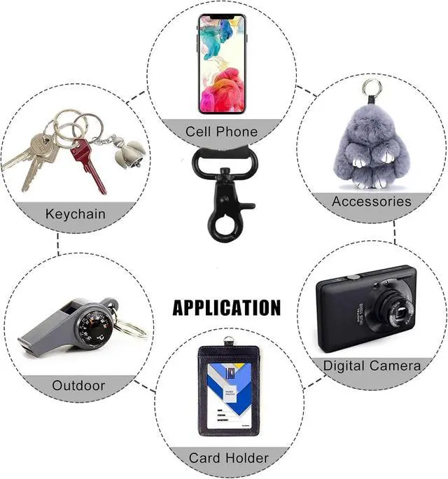 Alt view image 6 of 6 - Yiflin Cute Wrist Lanyard for Keys, Keychain, Wallet, Id Holder, Cell Phone, Wristlet Lanyard Key Chain HolderBlack Leopard
