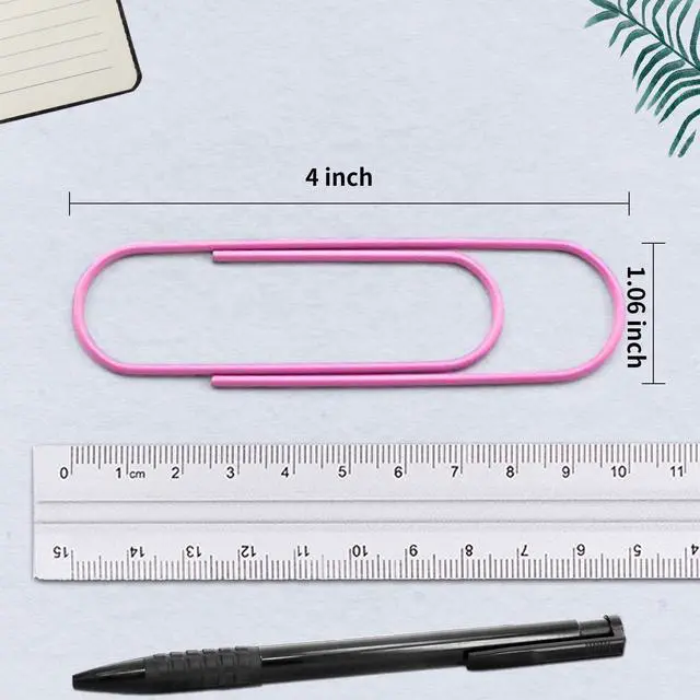 Alt view image 4 of 7 - Paper Clips, 40 Pack 4 Inches Mega Large Paper Clips