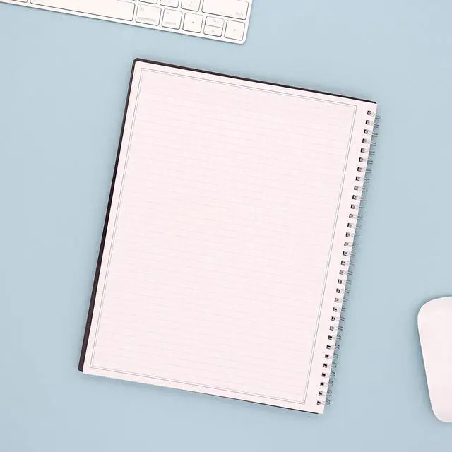 Alt view image 2 of 5 - Blue Sky Notes Professional Notebook, Flexible Cover, Twin-Wire Binding, 8.5" x 11", Gray | Undated Journal, Flexible Cover, 160 Perforated Pages, Durable Twin Wire Binding, For Office and School