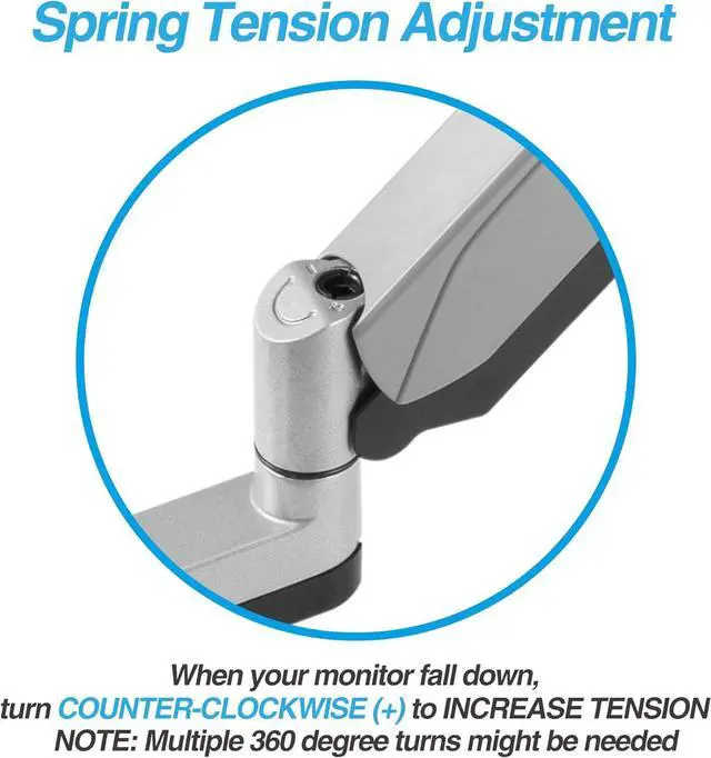Alt view image 7 of 7 - AVLT Single 13"-32" Monitor Wall Mount fits One Flat/Curved Computer Monitor Full Motion Height Swivel Tilt Rotation Adjustable Monitor Arm - VESA/Cable Management